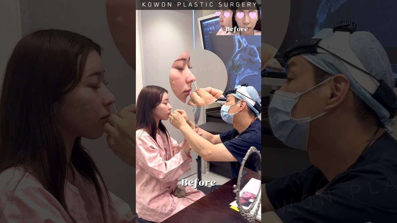 매부리코 휜코 수술했더니?