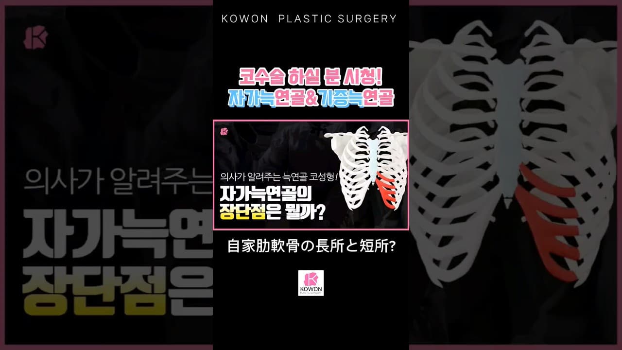 코수술 하실 분 시청!자가늑연골&기증늑연골