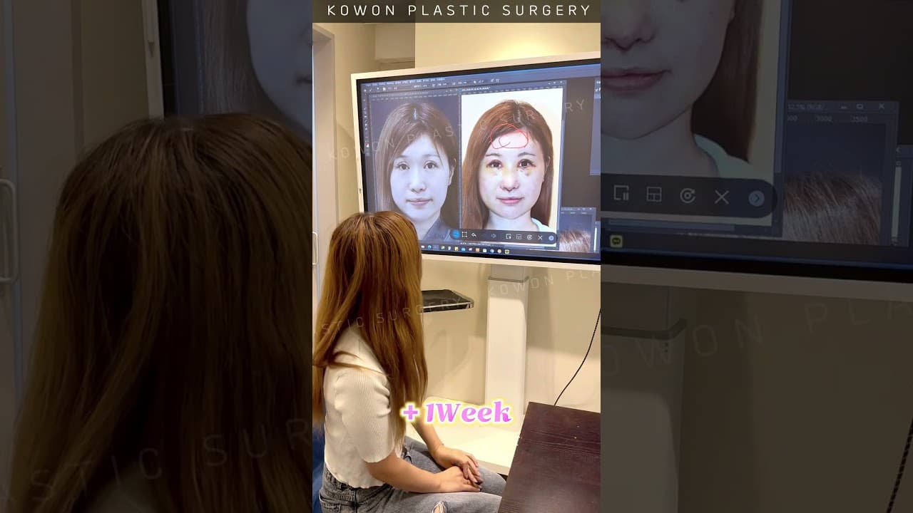 푹 꺼져보이는 얼굴 코수술했더니?