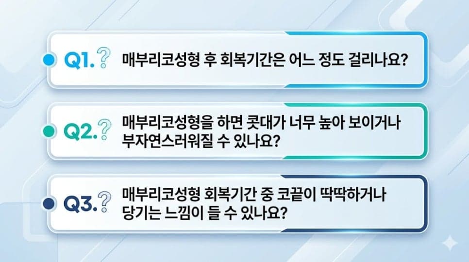 매부리코성형, 복코·넓은 콧볼이 함께라면 — 콧대부터 비주까지 균형을 본 사례 관련 이미지 3/8