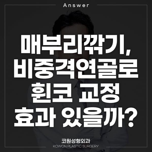 매부리깎기만 해도 휜코가 덜 휘어 보일까 — 비중격연골·옆매부리 질문과 답변 관련 이미지 1/5