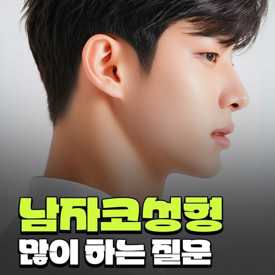 콧대뼈 절골과 코끝성형으로 큰 코 개선이 가능할까요? — 남자 코수술 질문 관련 이미지 1/9