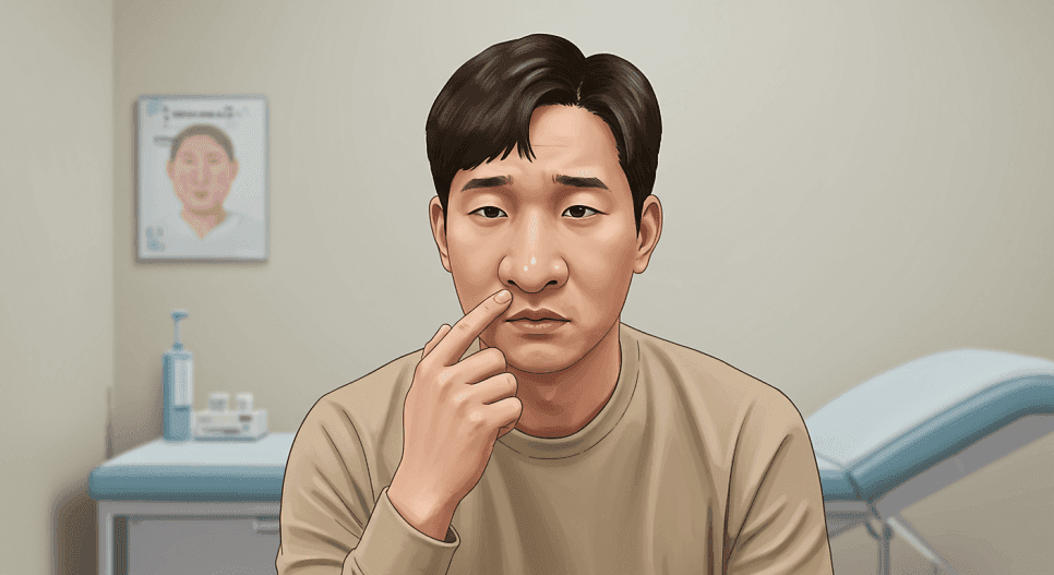 남자 복코, 살만 덜어내면 안 되는 이유 — 늑연골로 지지축을 세우는 기준 관련 이미지 1/7