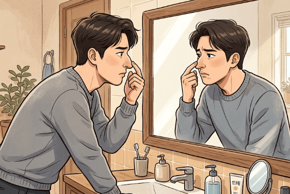 การแก้ไขจมูกโหนกผู้ชาย: เหตุใดจึงต้องพิจารณาจมูกคดและแนวกลางจมูกไปพร้อมกัน (ภาพประกอบ 3/9)