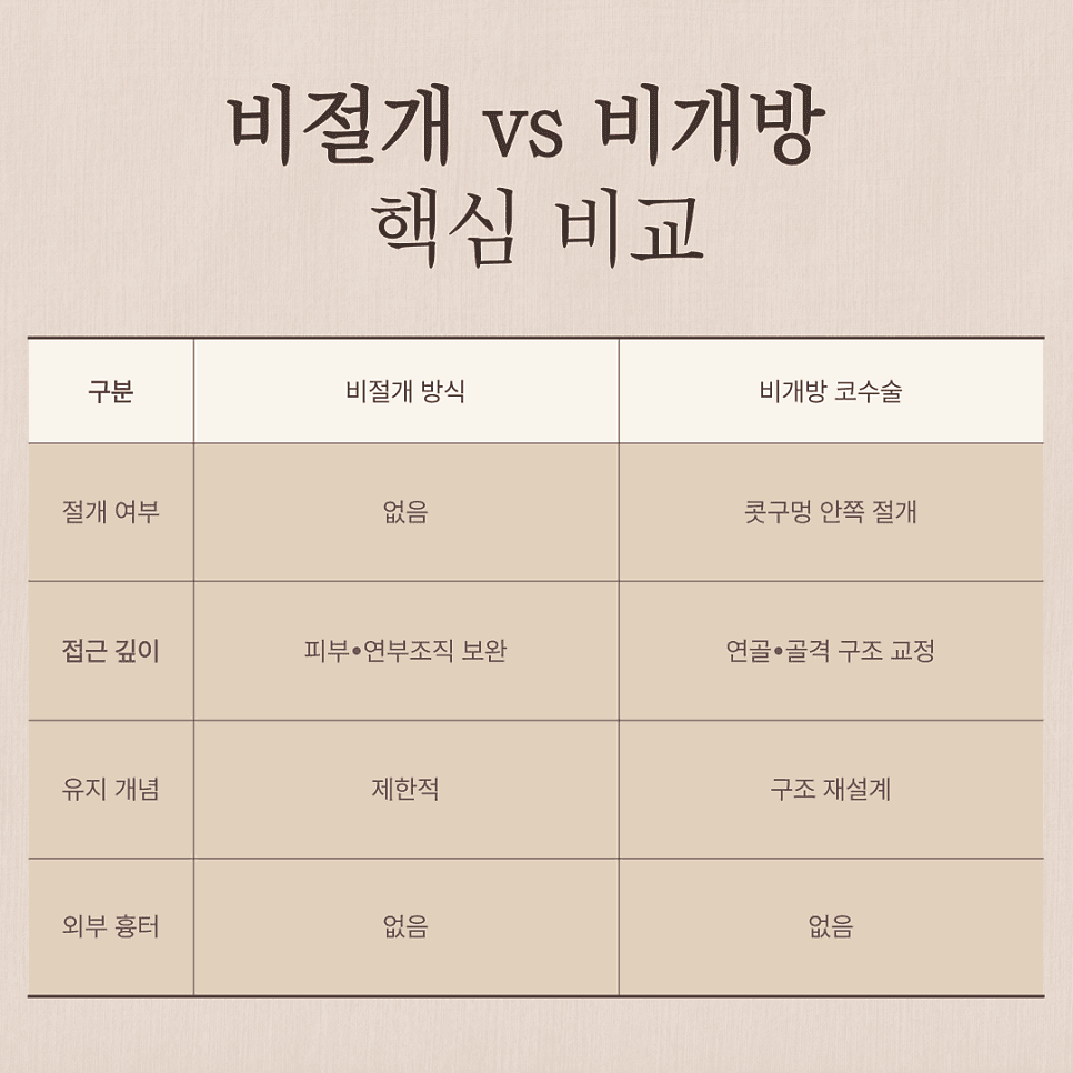 비절개 코수술과 비개방 코수술, 무엇이 다른가 — 흉터 없이 라인을 만드는 선택 기준 관련 이미지 4/8