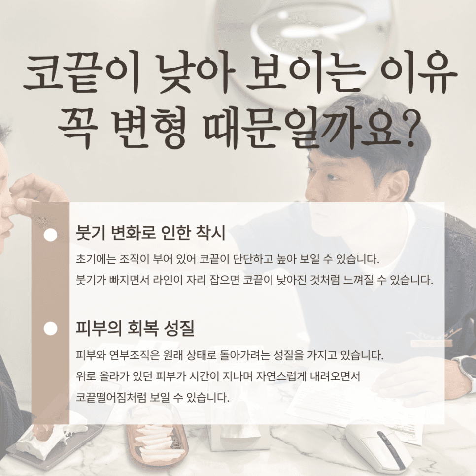 코끝떨어짐, 코끝성형 후 처지는 느낌은 정상일까 — 구조 변화 구분과 지지력 확인 관련 이미지 3/7