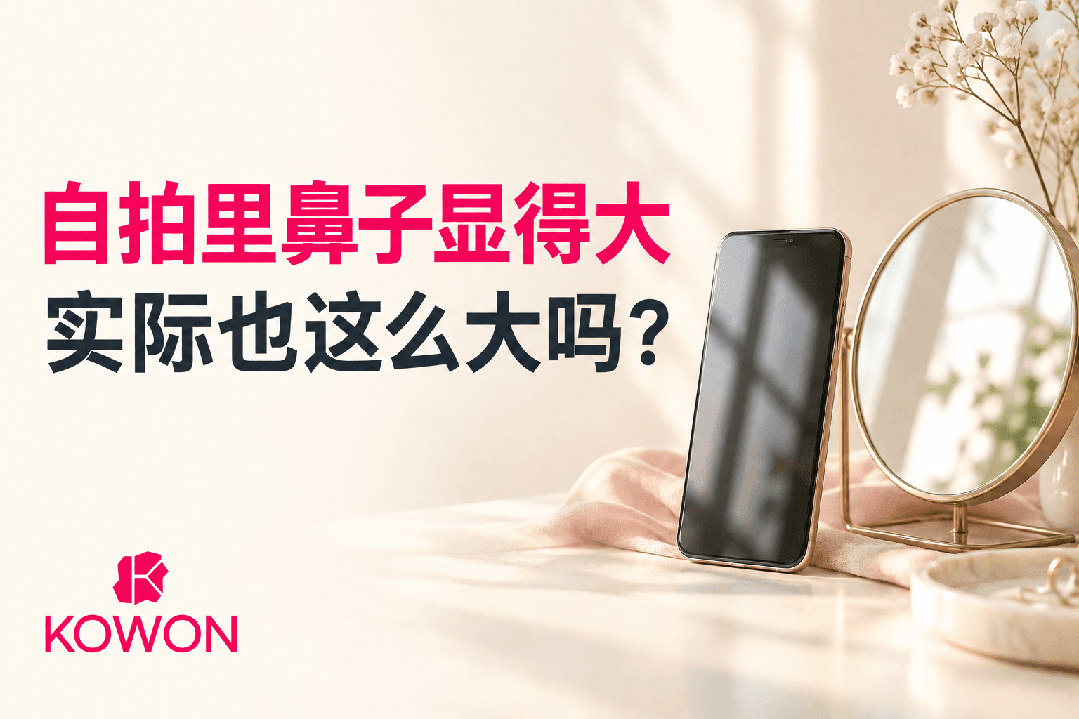 提出自拍里鼻子为什么显大这一问题的封面