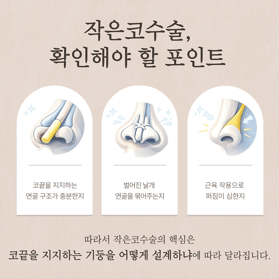 작은코수술, 재료와 구조를 먼저 보는 이유 — 유지력을 결정하는 기준 관련 이미지 5/6