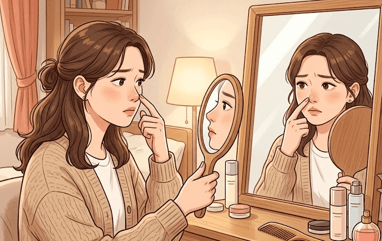 코끝연골재배치로 복코 라인이 정리되는 과정 — 지지 구조와 비순각·인중 균형까지 관련 이미지 3/9
