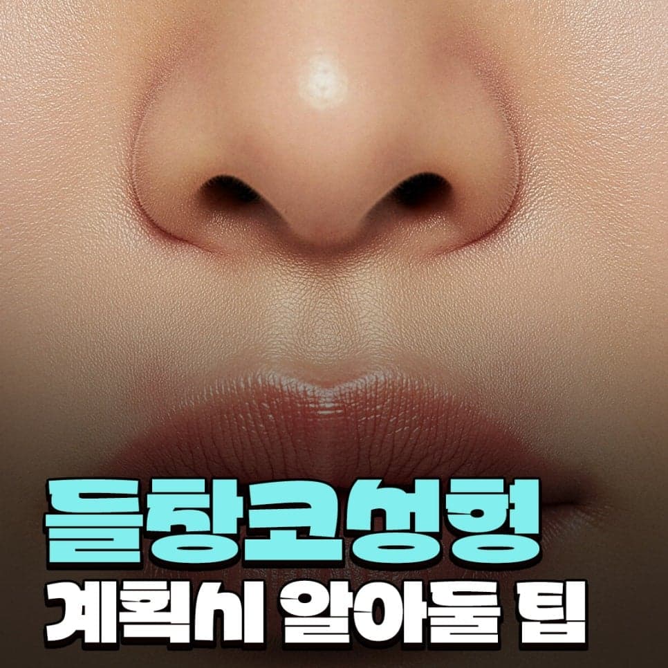 들창코성형, 정면에서 콧구멍이 많이 보일 때 코끝 방향을 먼저 보는 이유 관련 이미지 1/7