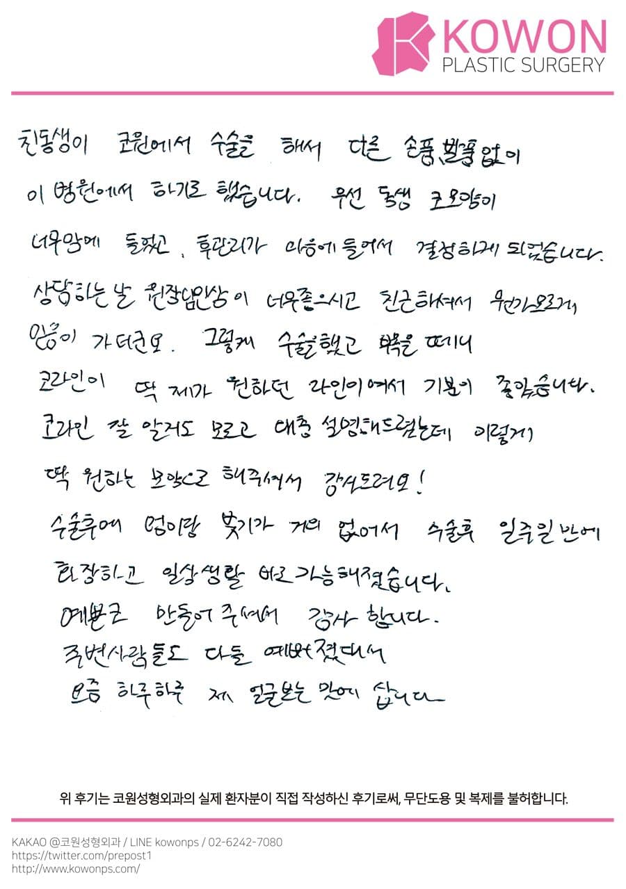 Handwritten review — Korean handwritten review #100