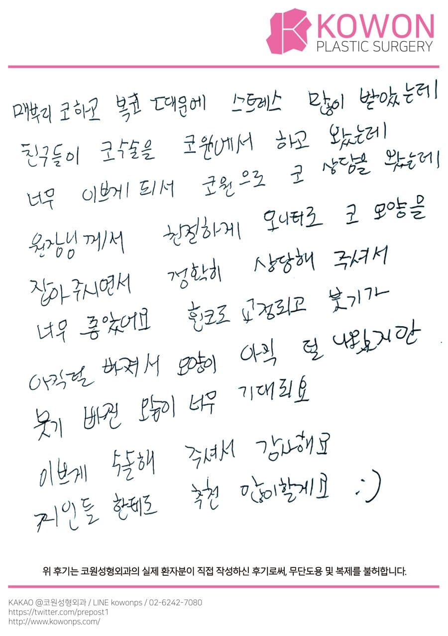 Handwritten review — Korean handwritten review #90