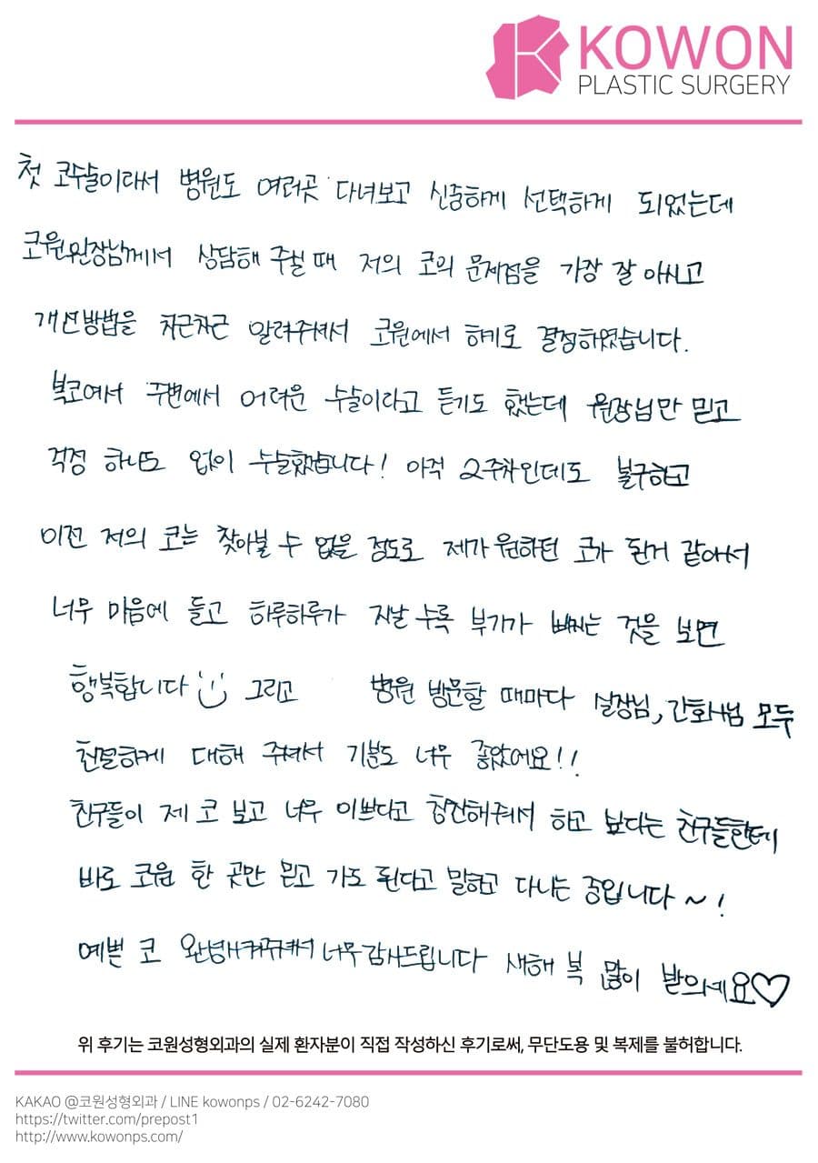 Handwritten review — Korean handwritten review #77