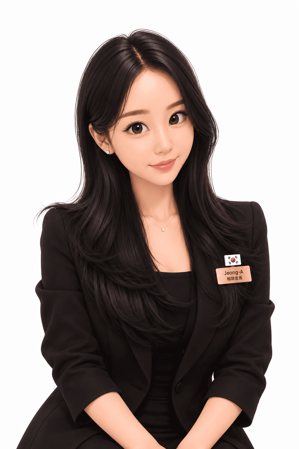 ジョンア室長のプロフィールイラスト